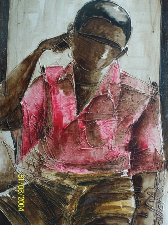 La Pose I (2003) 90x55cm �